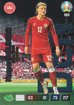 Kasper Dolberg Denmark Panini UEFA EURO 2020 FANS - Wonderkid #106